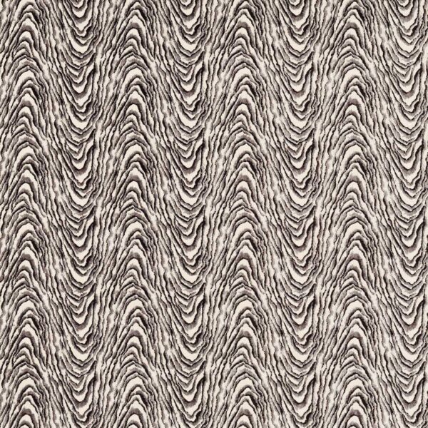 black-grey contemporary velvet-chenille fabric from Clarke & Clarke