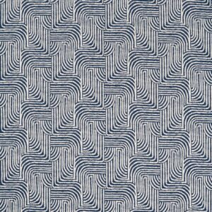 blue contemporary jacquard fabric from Clarke & Clarke