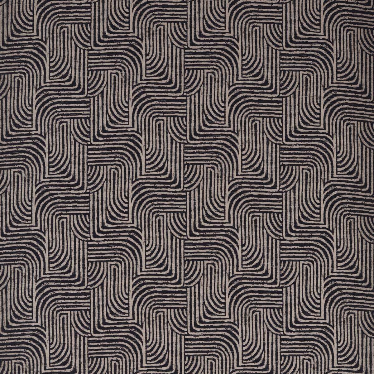 Gormley Jacquard Fabric - Noir by brown contemporary jacquard fabric from Clarke & Clarke
