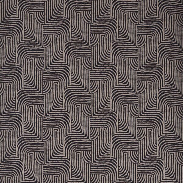 Gormley Jacquard Fabric - Noir by brown contemporary jacquard fabric from Clarke & Clarke