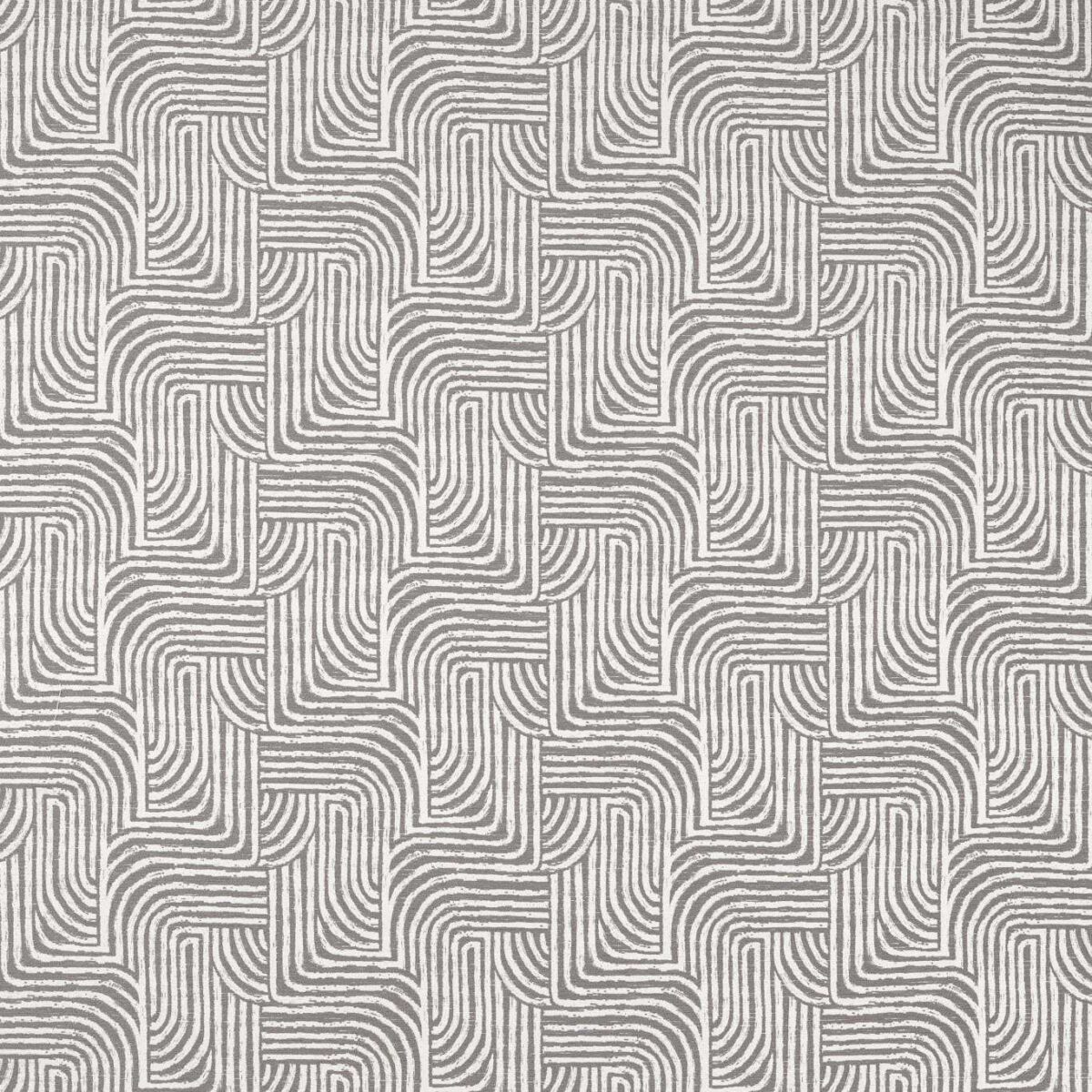 Gormley Jacquard Fabric - Slate by black-grey contemporary jacquard fabric from Clarke & Clarke