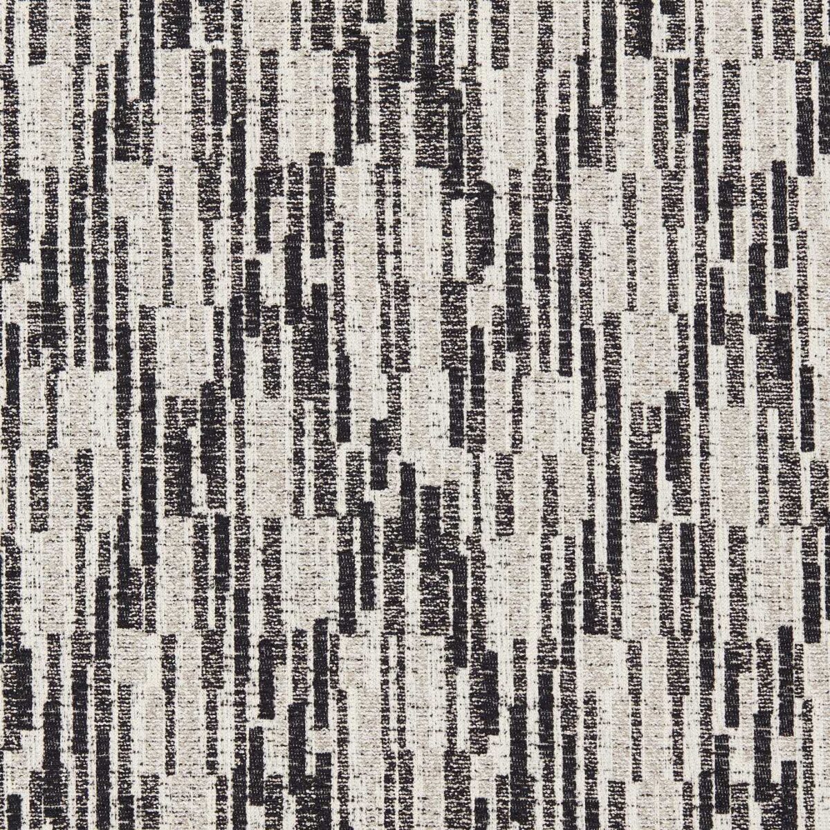 Juno Jacquard Fabric - Noir by black-grey contemporary jacquard fabric from Clarke & Clarke