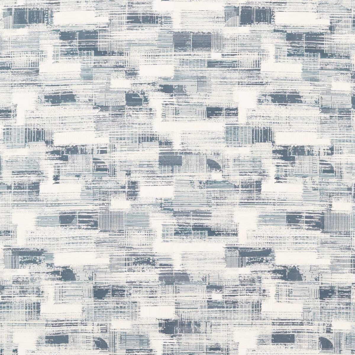 Kazimir Jacquard Fabric - Slate by blue contemporary jacquard fabric from Clarke & Clarke