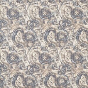 blue contemporary jacquard fabric from Clarke & Clarke
