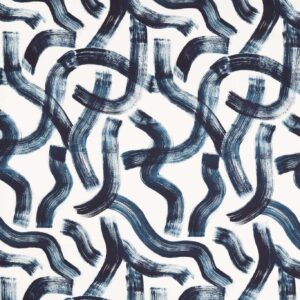 blue contemporary cotton fabric from Clarke & Clarke