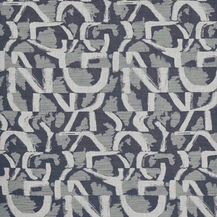 Piero Jacquard Fabric - Ink swatch