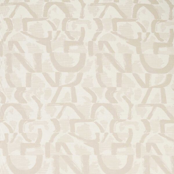 Piero Jacquard Fabric - Linen by neutral contemporary jacquard fabric from Clarke & Clarke