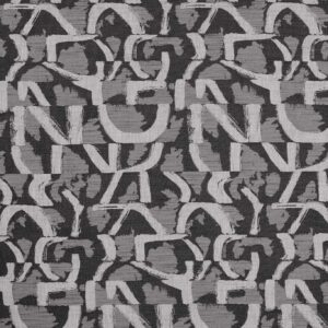 black-grey contemporary jacquard fabric from Clarke & Clarke