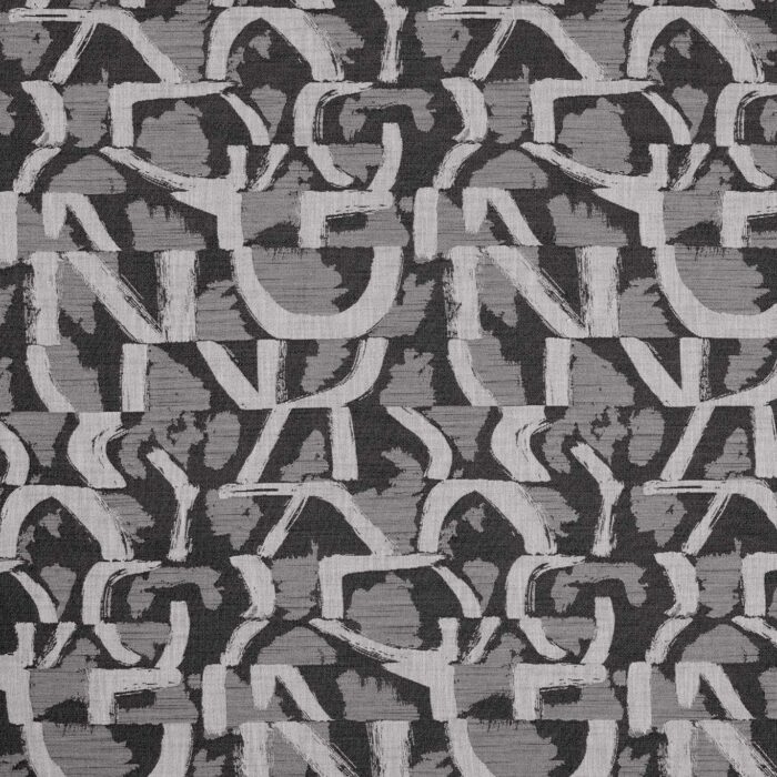 Piero Jacquard Fabric - Noir swatch