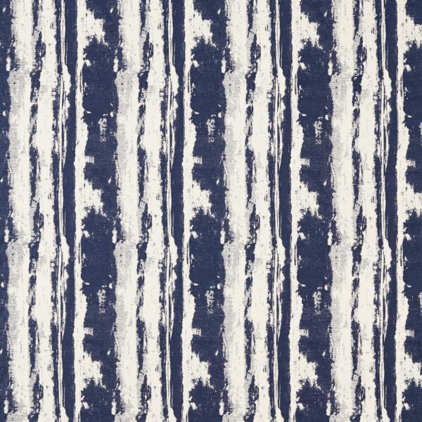 Herrera Fabric - Ink by blue contemporary velvet-chenille fabric from Clarke & Clarke
