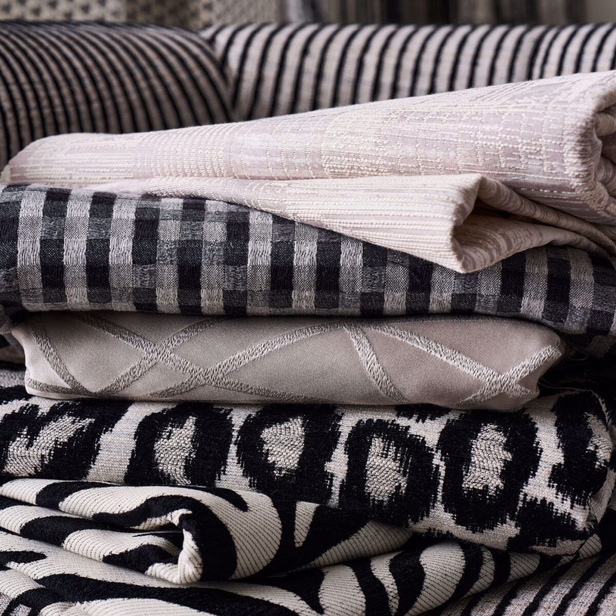 Neshat Jacquard Fabric - Ink by Neshat Jacquard Fabric - Ink from