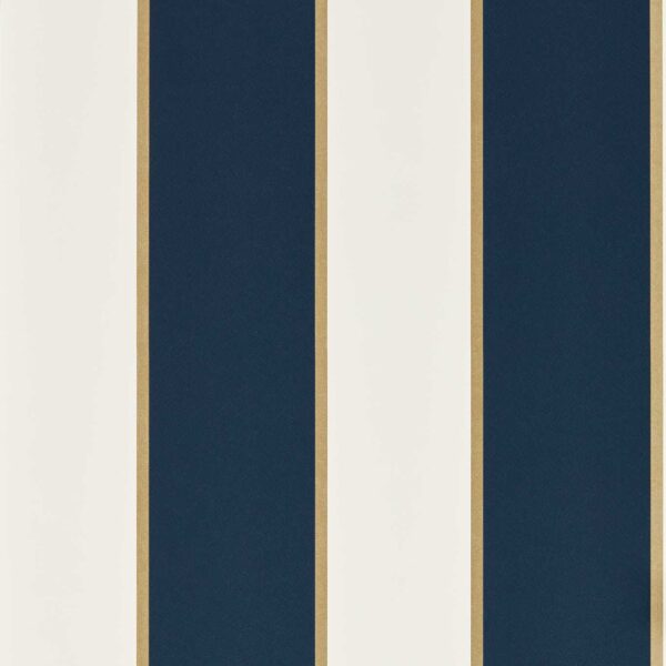 Cosmopolis Wallpaper - Ink by blue striped wallpaper from clarke & clarke