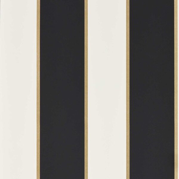 Cosmopolis Wallpaper - Noir by black-grey striped wallpaper from clarke & clarke