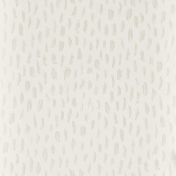 Loxley Wallpaper - Ivory by white spotted wallpaper from clarke & clarke