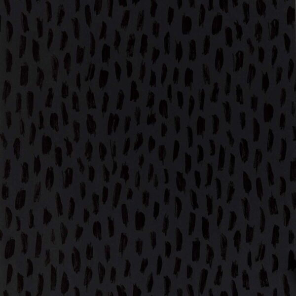 Loxley Wallpaper - Noir by black-grey spotted wallpaper from clarke & clarke