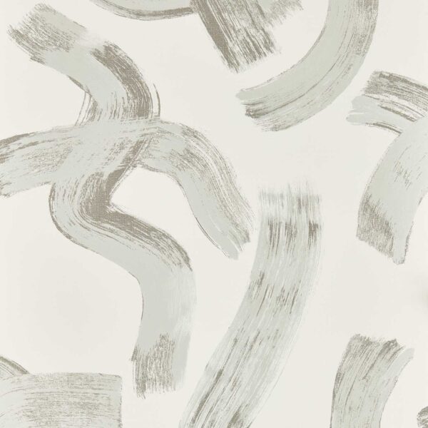 Malevich Wallpaper - Dove by white contemporary wallpaper from clarke & clarke