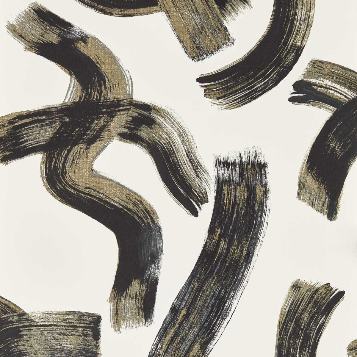 Malevich Wallpaper - Noir by black-grey contemporary wallpaper from clarke & clarke