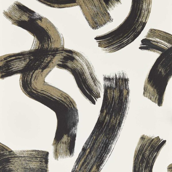 Malevich Wallpaper - Noir by black-grey contemporary wallpaper from clarke & clarke