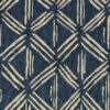 blue geometric wallpaper from clarke & clarke