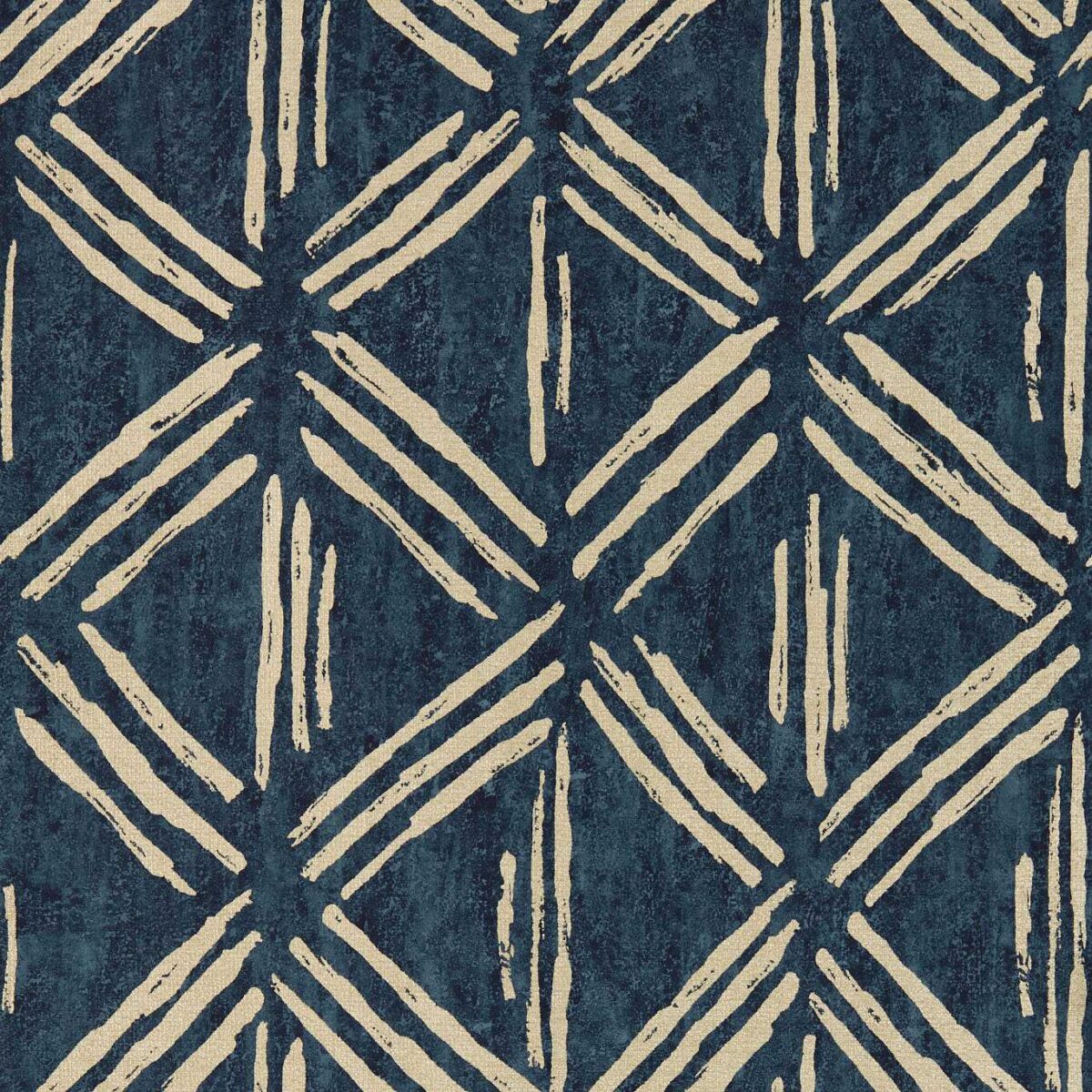 Murakami Wallpaper - Ink by blue geometric wallpaper from clarke & clarke