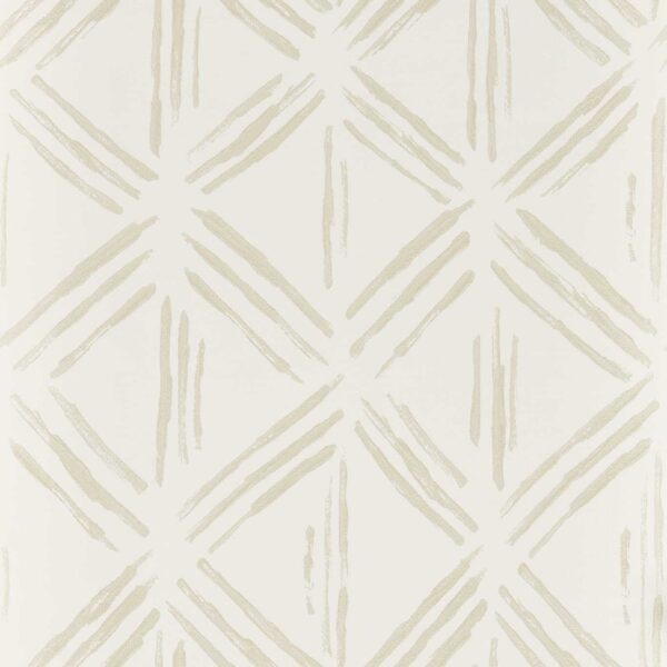 Murakami Wallpaper - Ivory by neutral geometric wallpaper from clarke & clarke