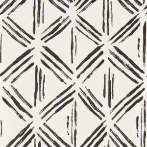 black-grey geometric wallpaper from clarke & clarke