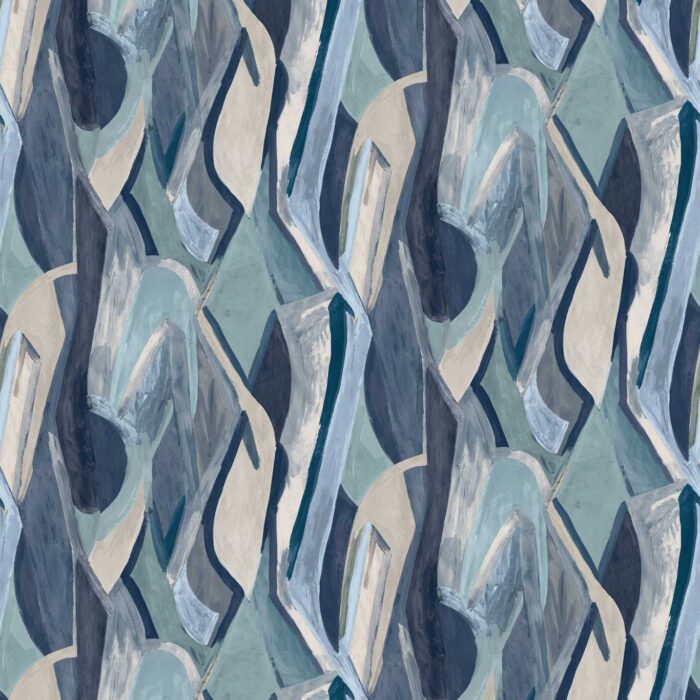 Dynamic Wallpaper - Ink Banner fabric swatch W0231/01