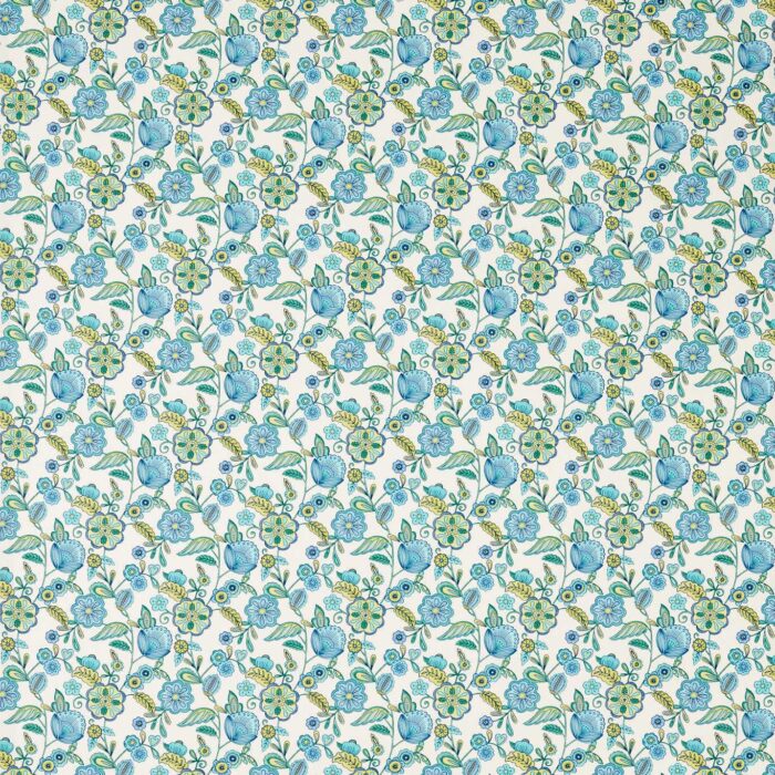 Camellia Fabric - Cobalt swatch