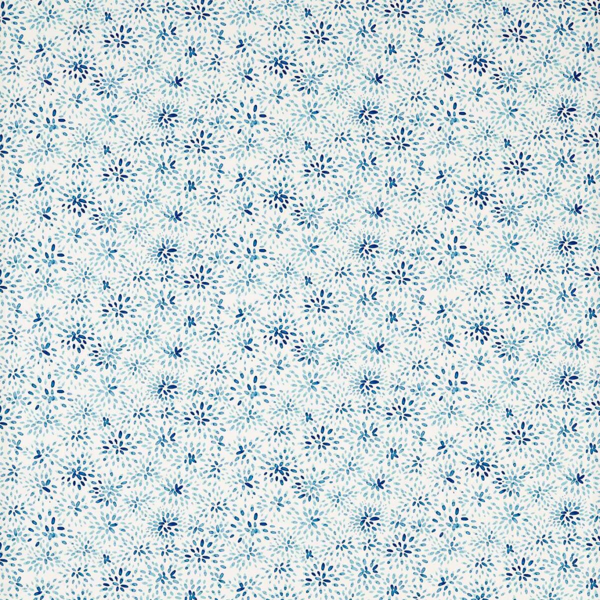Cara Fabric - Cobalt by blue botanical cotton fabric from Studio G