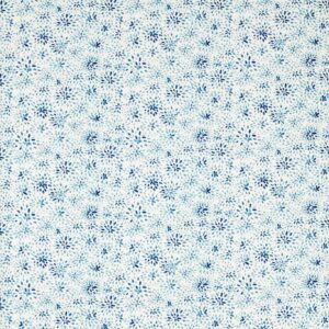 blue botanical cotton fabric from Studio G