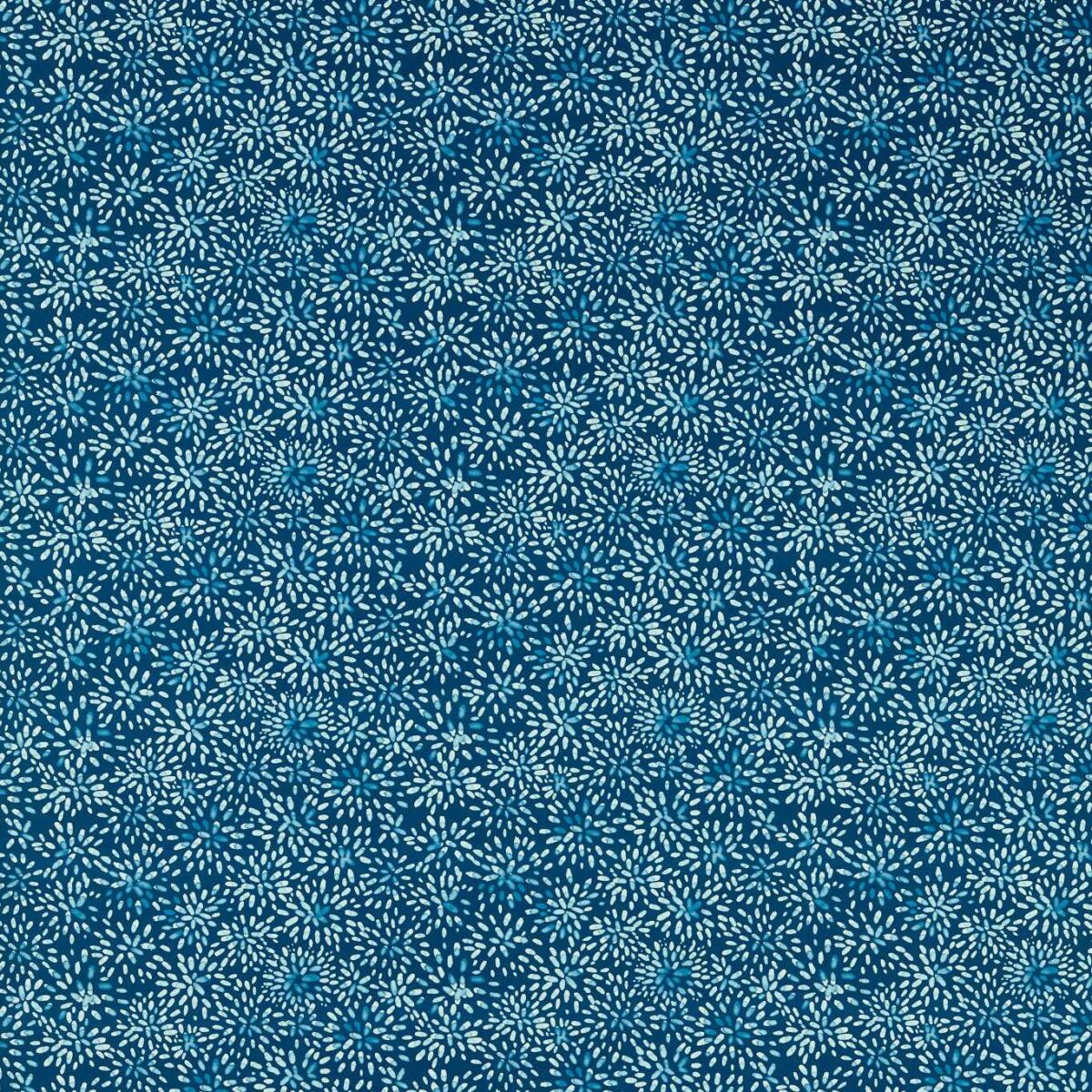 blue botanical cotton fabric from Studio G