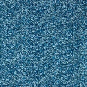blue botanical cotton fabric from Studio G