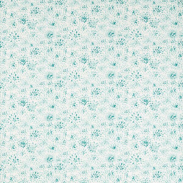 Cara Fabric - Mineral by blue botanical cotton fabric from Studio G