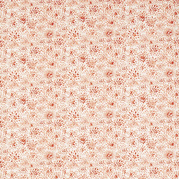 orange botanical cotton fabric from Studio G