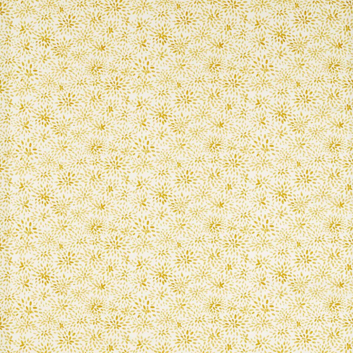 yellow botanical cotton fabric from Studio G