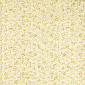 yellow botanical cotton fabric from Studio G