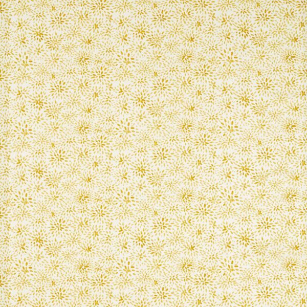 Cara Fabric - Sunshine by yellow botanical cotton fabric from Studio G