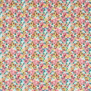 pink botanical cotton fabric from Studio G