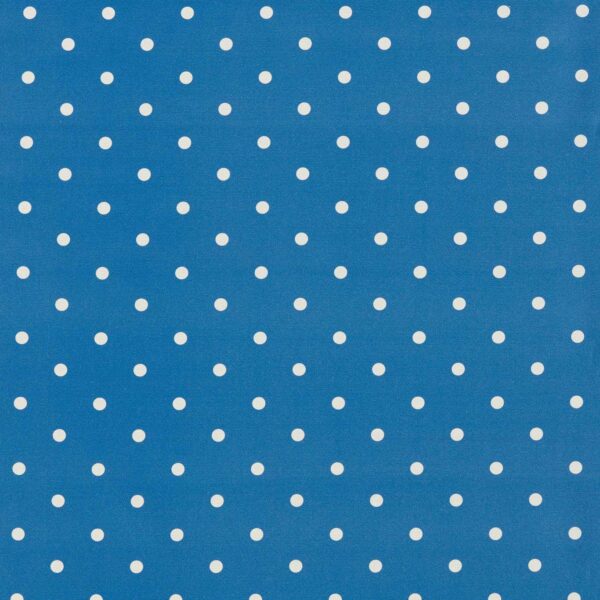 Dotty Fabric - Cobalt by blue spotted cotton fabric from Studio G