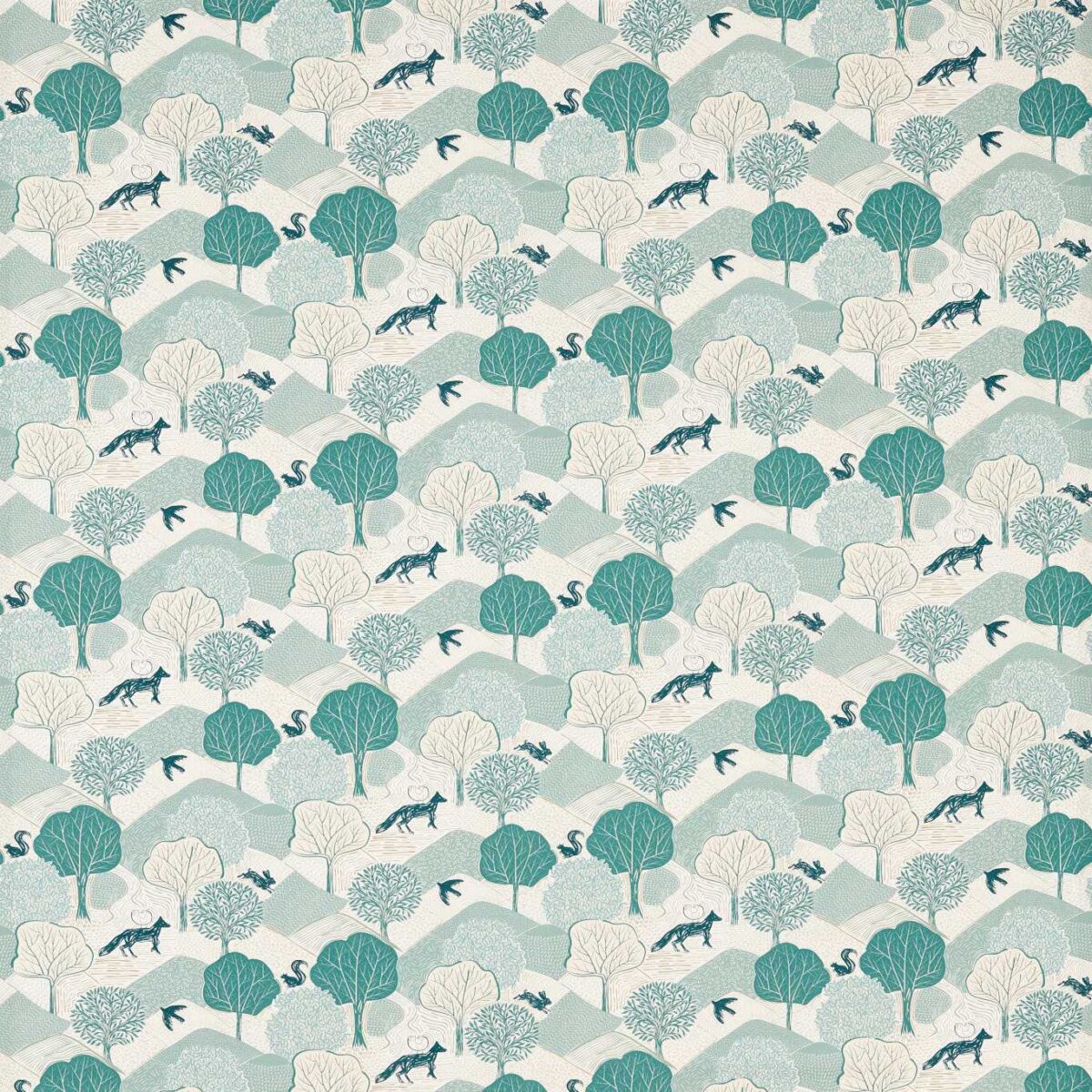 green botanical cotton fabric from Studio G
