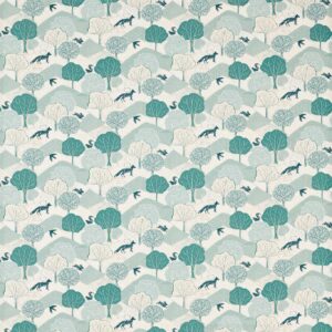 green botanical cotton fabric from Studio G