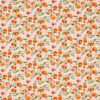 orange botanical cotton fabric from Studio G