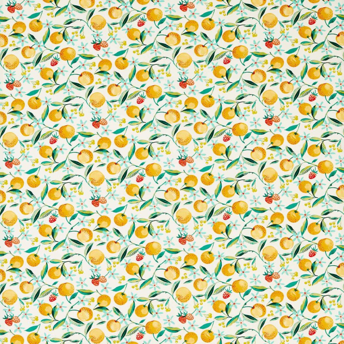 green botanical cotton fabric from Studio G