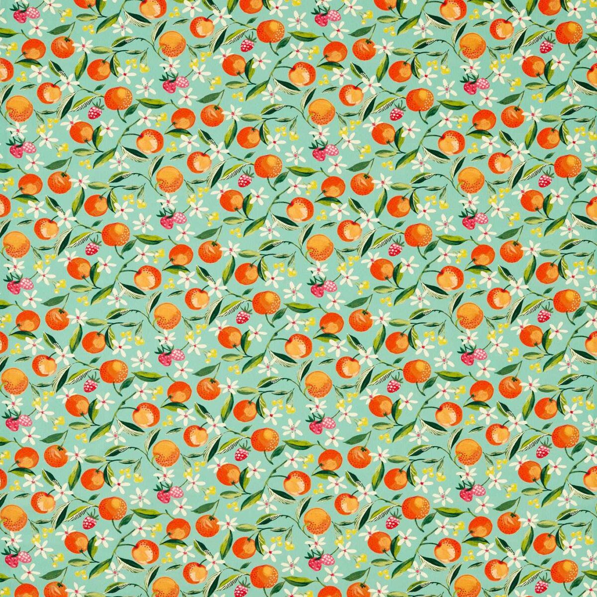 green botanical cotton fabric from Studio G
