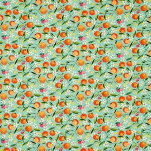 green botanical cotton fabric from Studio G