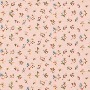 pink botanical cotton fabric from Studio G