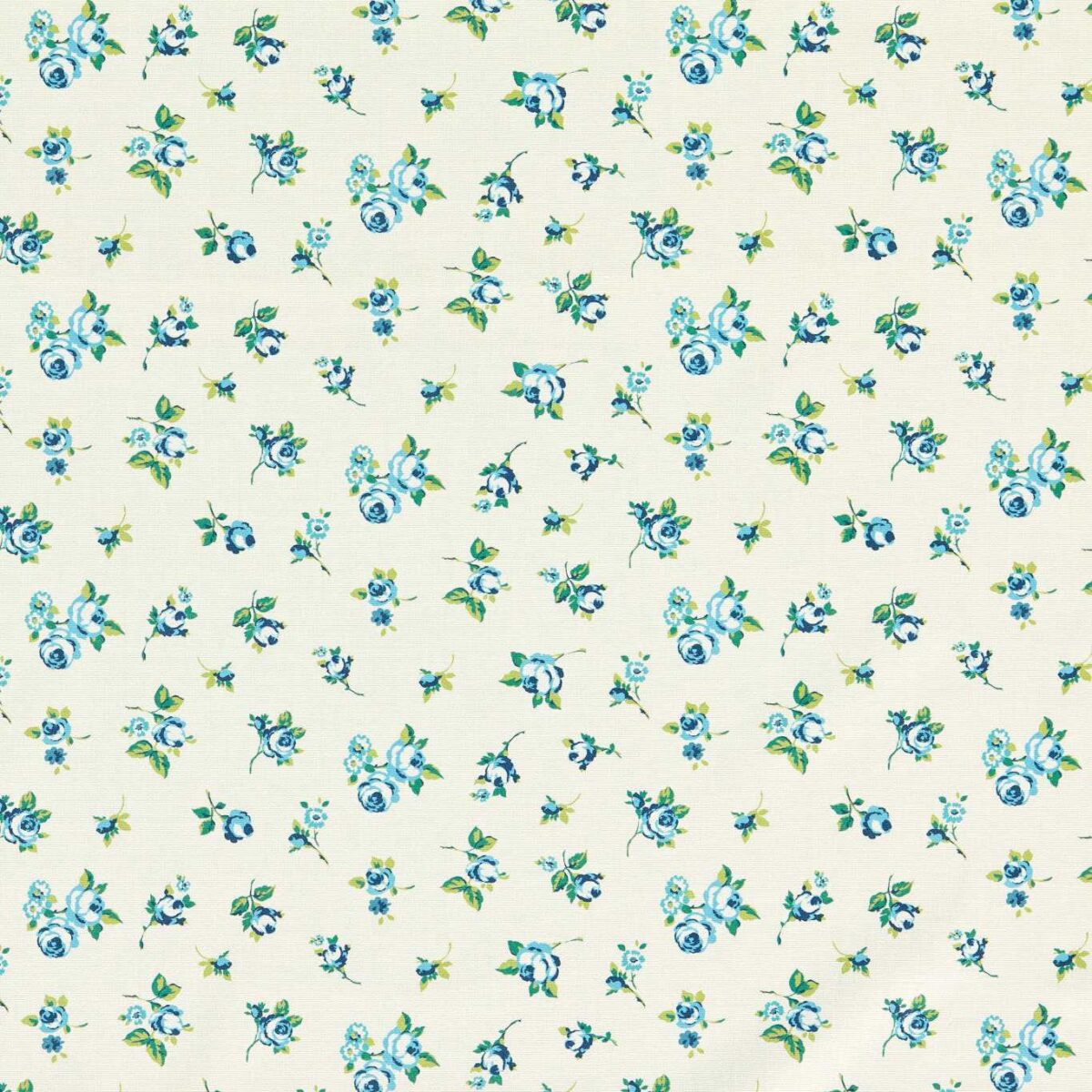 blue botanical cotton fabric from Studio G