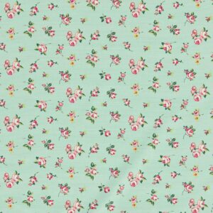 green botanical cotton fabric from Studio G