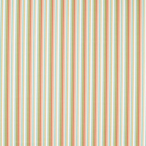 Tutti Fruity Fabric - Spice by green striped cotton fabric from Studio G