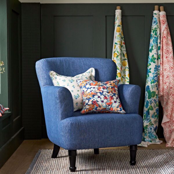 Rosebud Fabric - Cobalt by Rosebud Fabric - Cobalt from